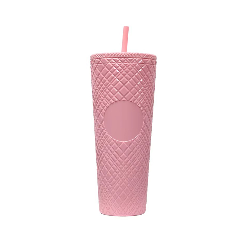 Camping double decker drinks plastic tumbler