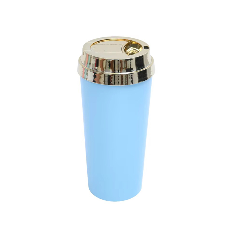 Travel coffee plastic tumbler with lid