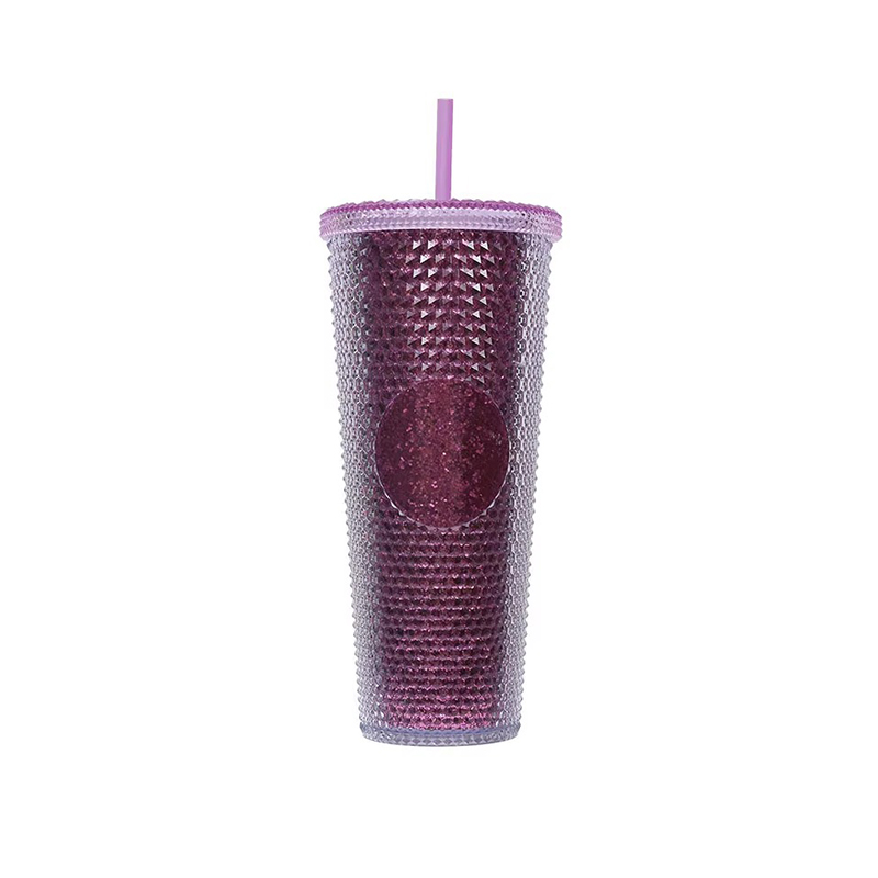 Diamond durian insulation plastic tumbler