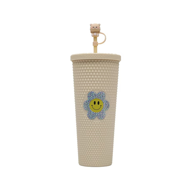 Matte cartoon accessories plastic tumbler