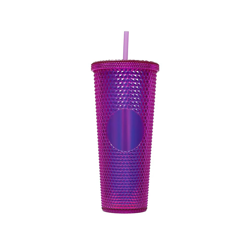 Diamond durian insulation plastic tumbler