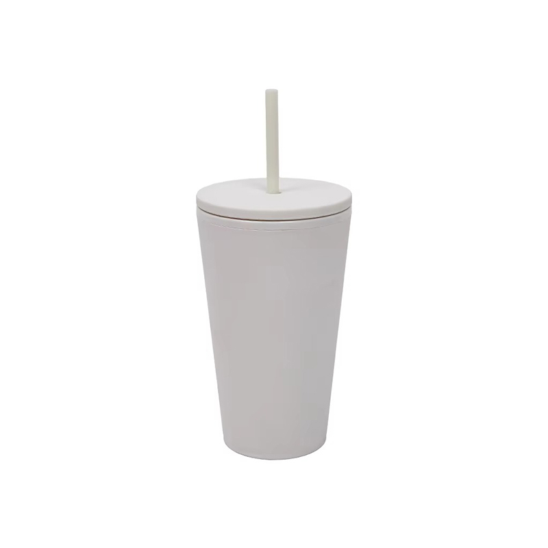 Travel color matte plastic tumbler