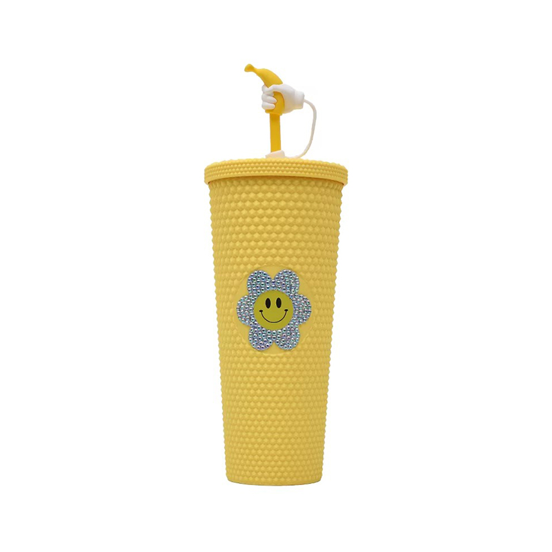 Matte cartoon accessories plastic tumbler