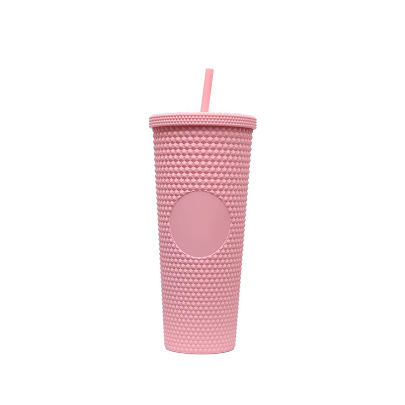 Large capacity matte plastic tumbler