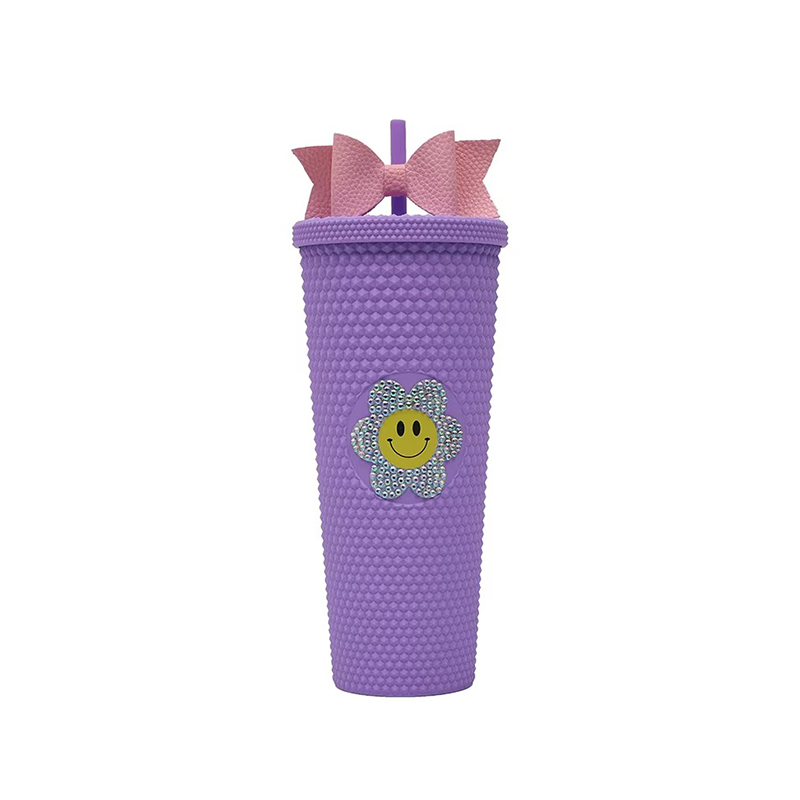 Matte cartoon accessories plastic tumbler