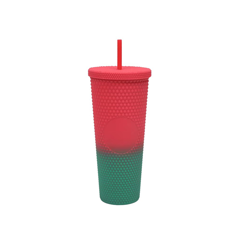 Large capacity matte plastic tumbler