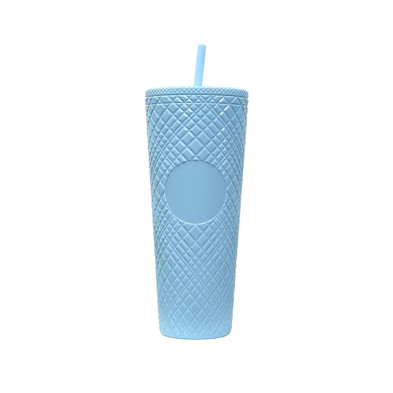 Camping double decker drinks plastic tumbler