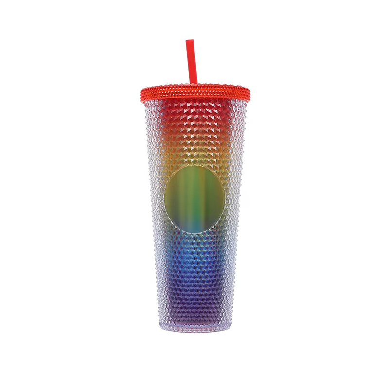 Diamond durian insulation plastic tumbler