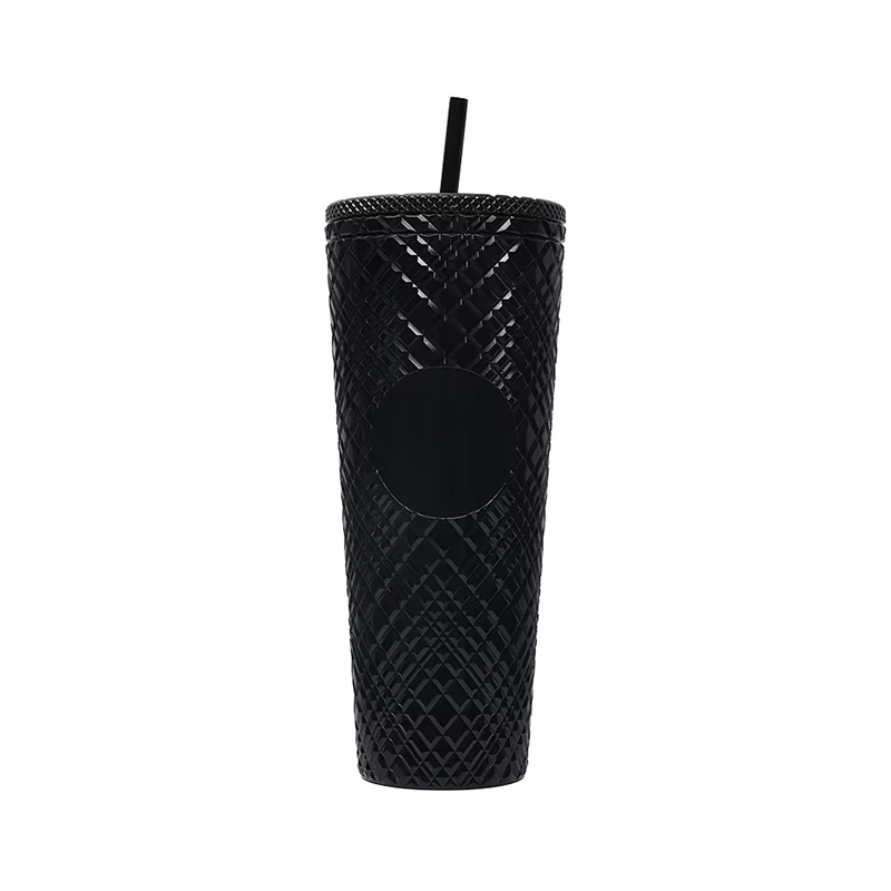 Camping double decker drinks plastic tumbler