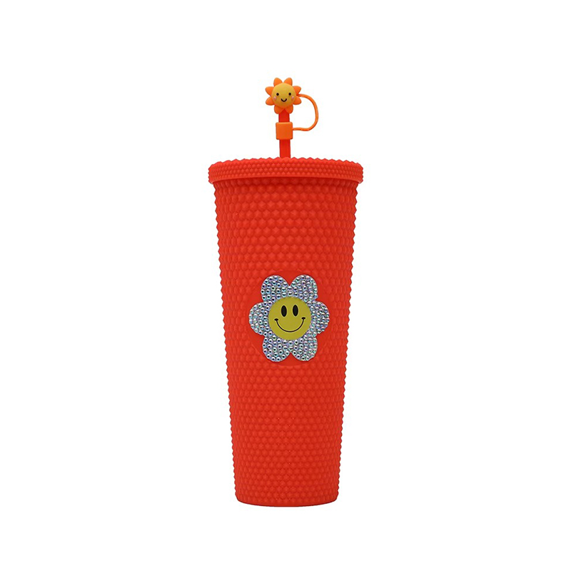 Matte cartoon accessories plastic tumbler