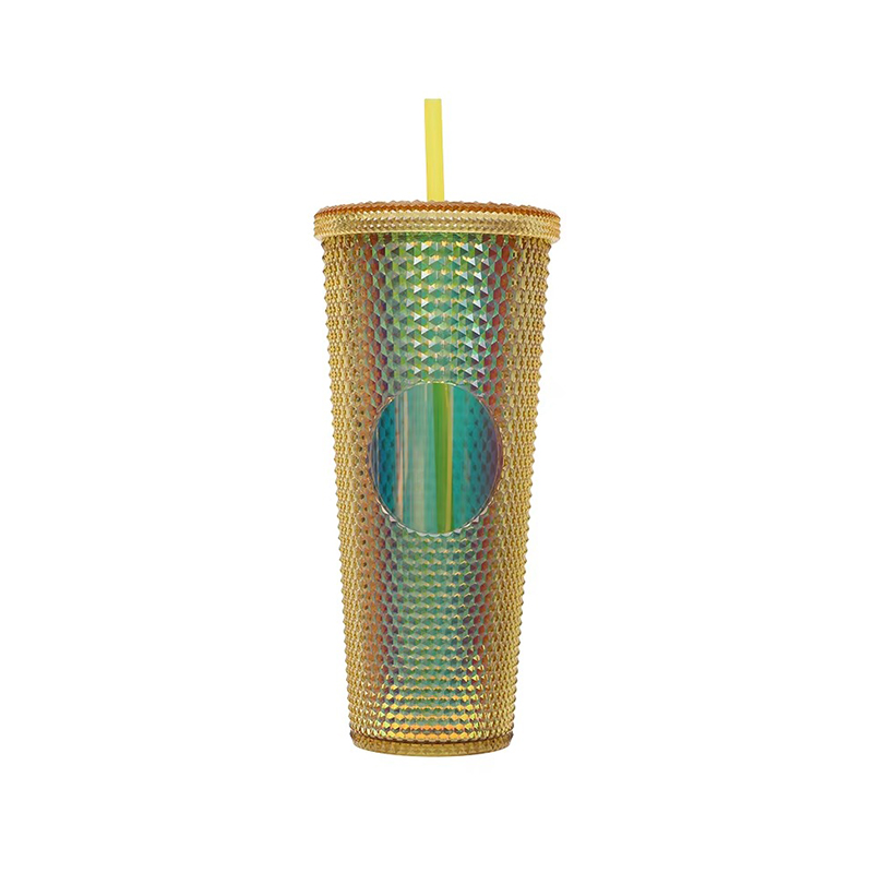 Diamond durian insulation plastic tumbler