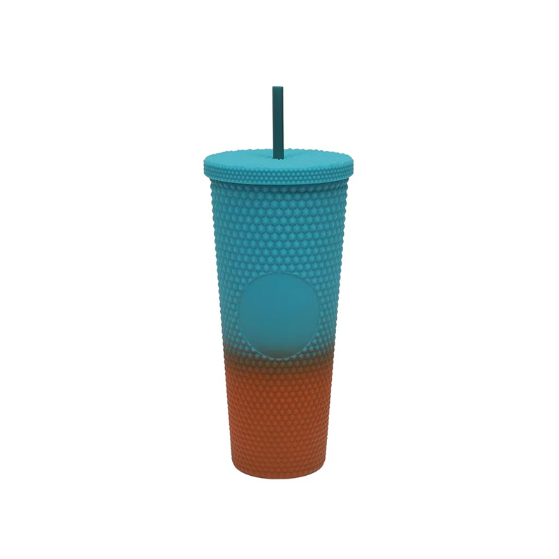 Large capacity matte plastic tumbler