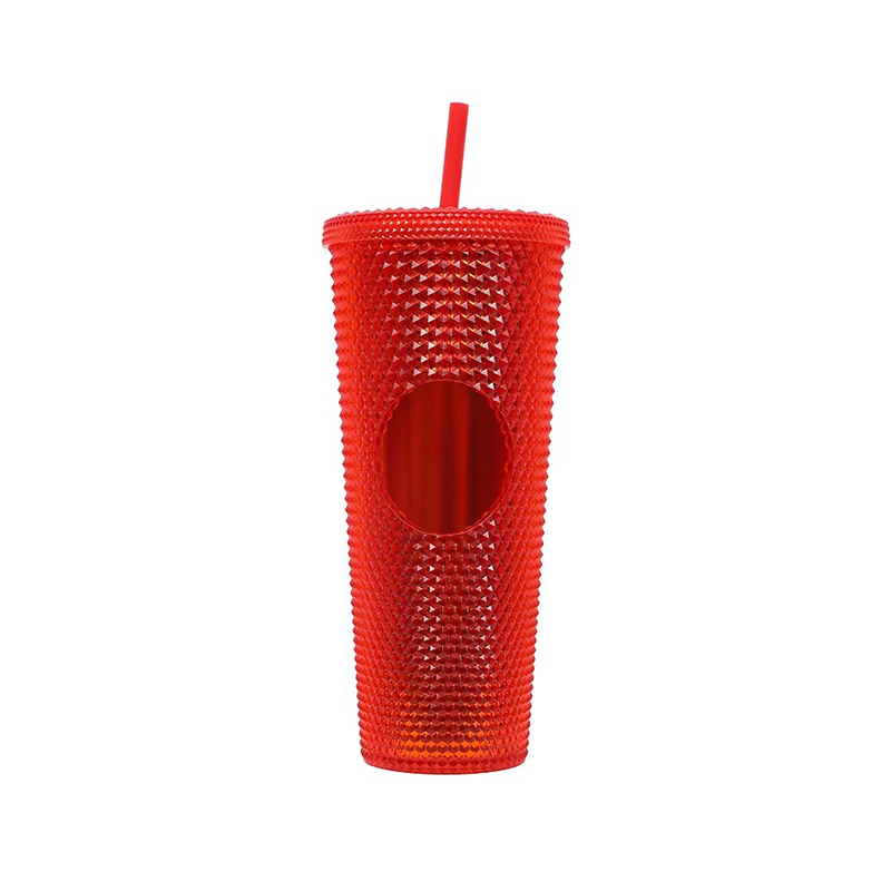 Diamond durian insulation plastic tumbler