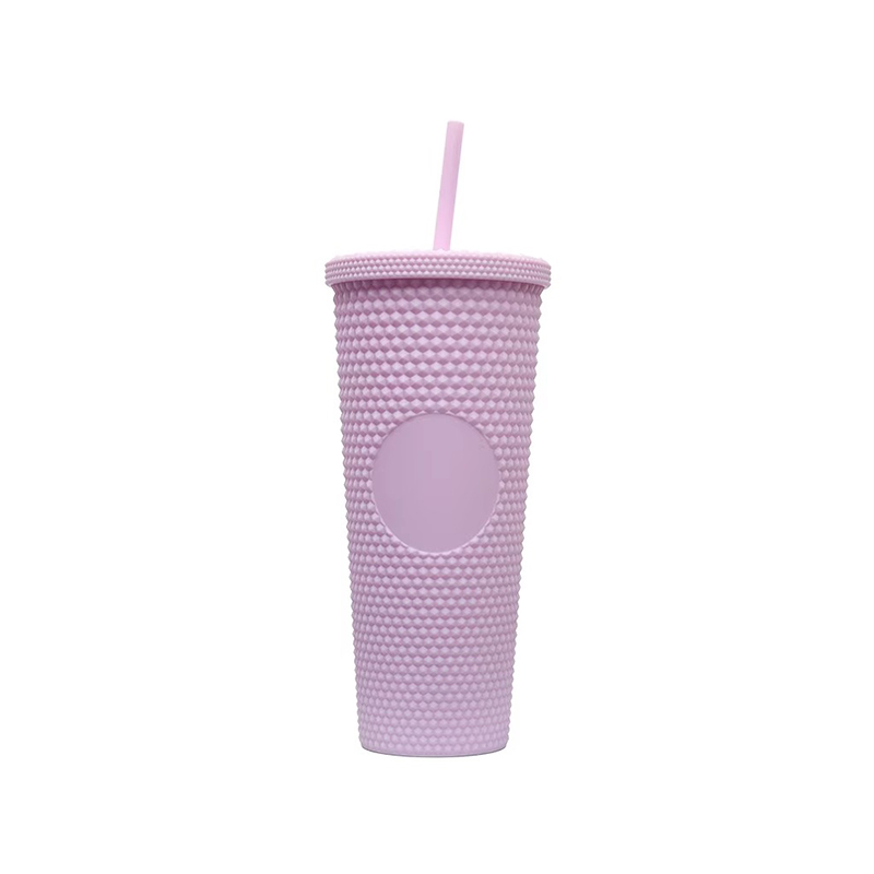 Large capacity matte plastic tumbler