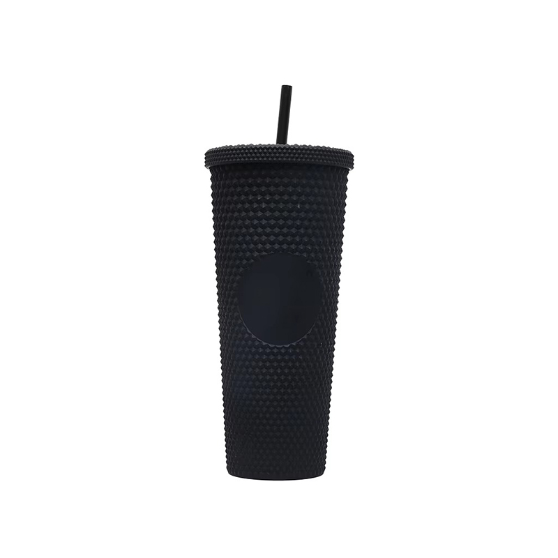 Large capacity matte plastic tumbler