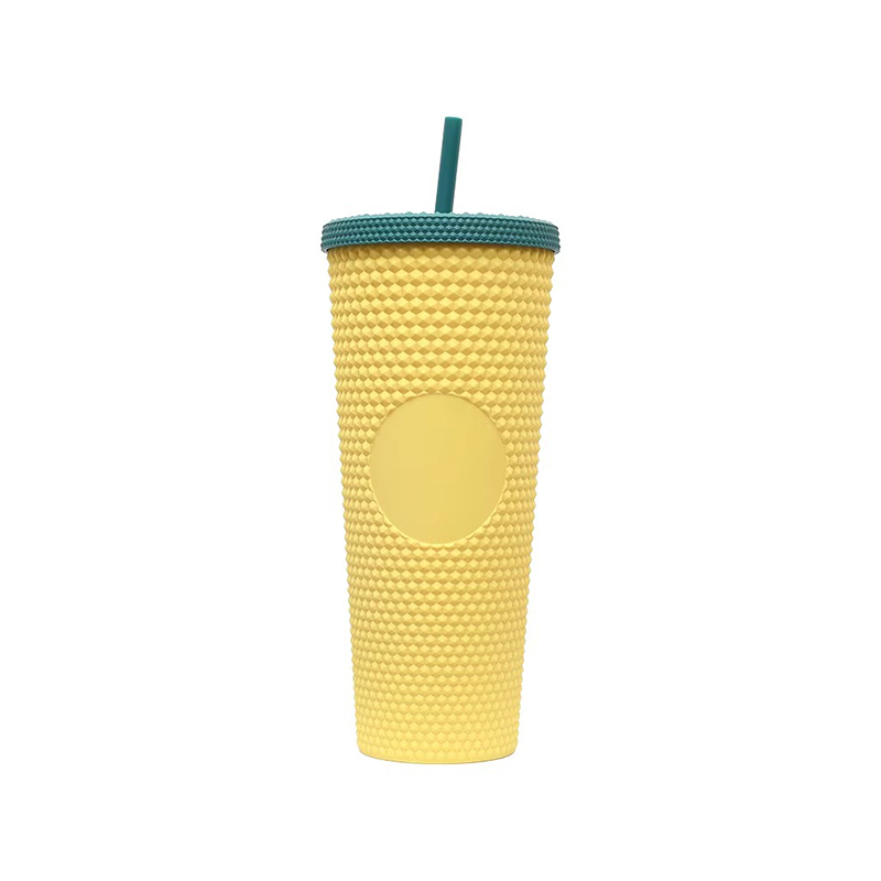 Large capacity matte plastic tumbler