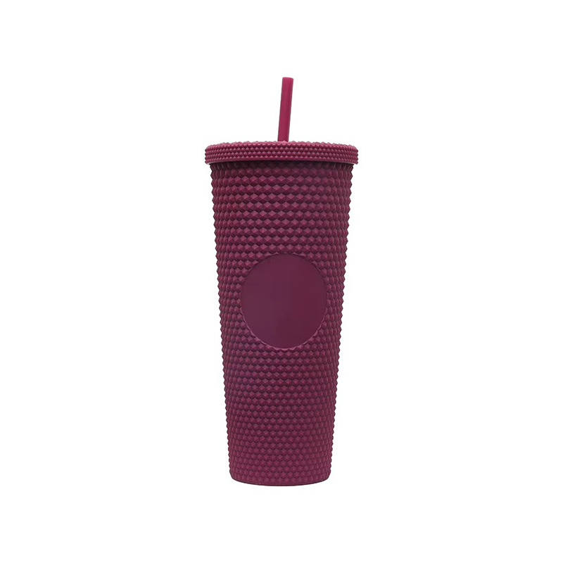 Large capacity matte plastic tumbler